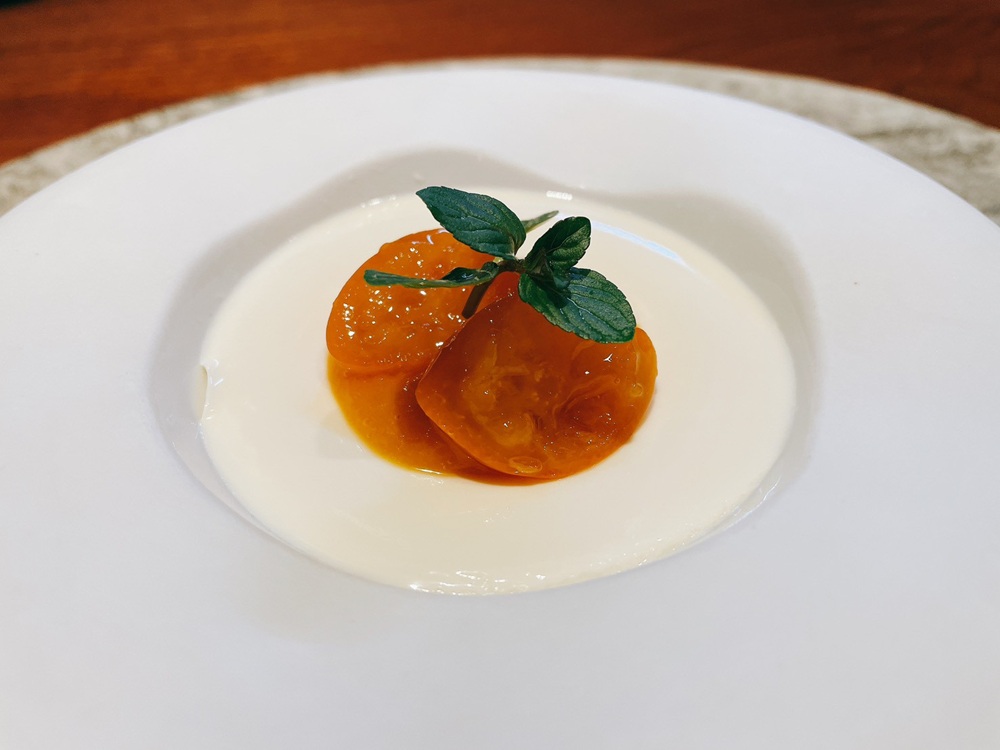 杏仁豆腐~金柑添え~